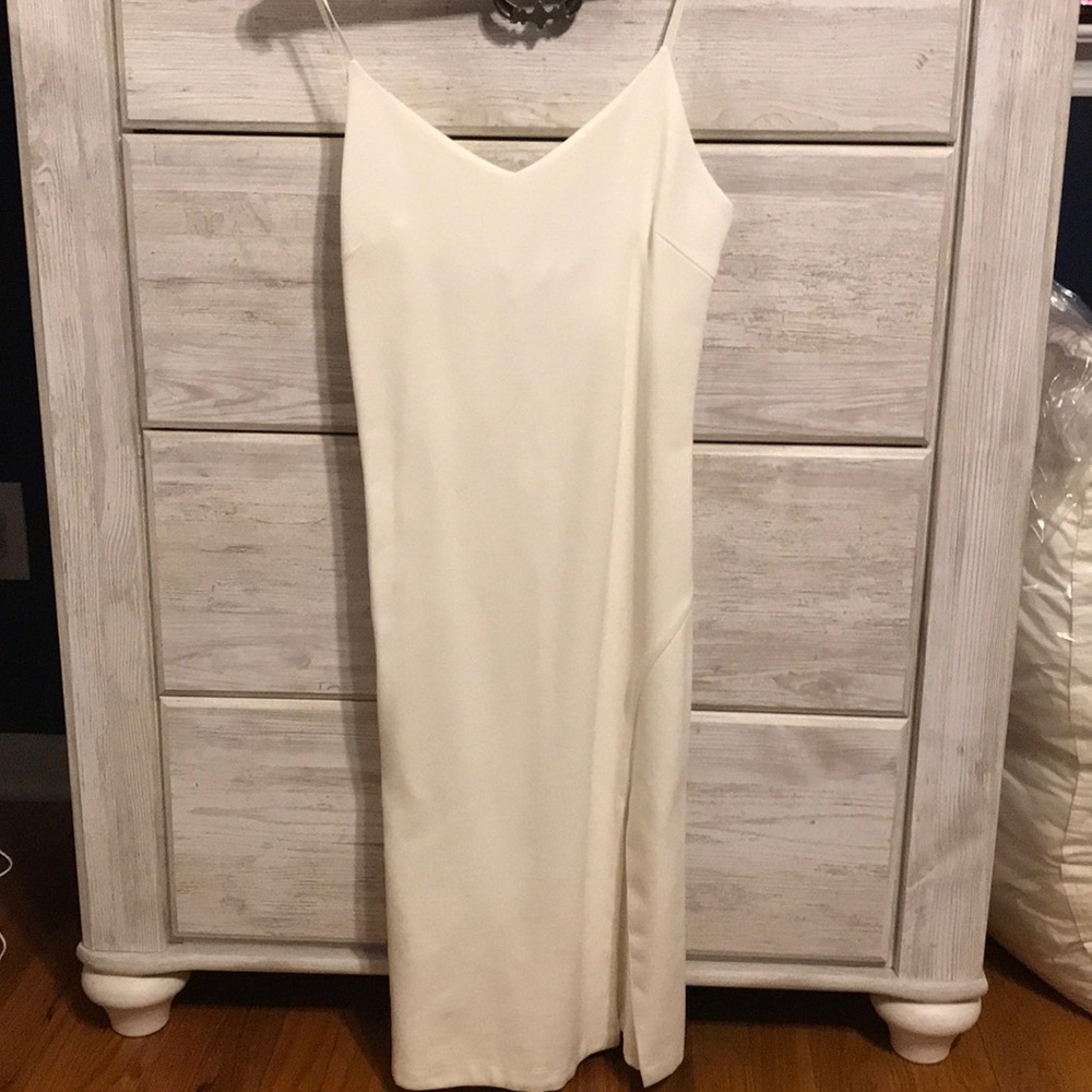 White mini dress stretch